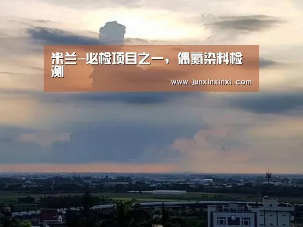米兰-必检项目之一，偶氮染料检测(图1)